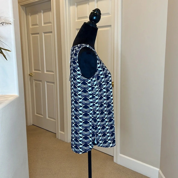 New*Chicos Geometric Bird-Print Tunic and Reversible matching Tank Size 0 - Picture 5 of 14